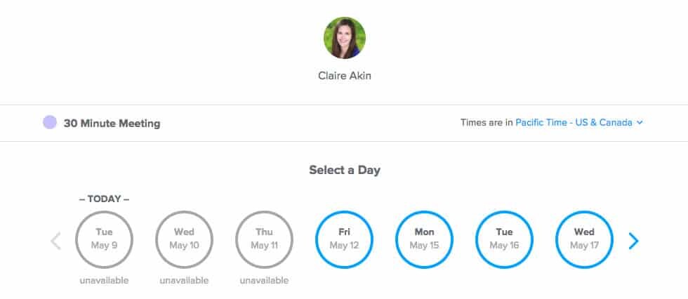 A Calendar Scheduler