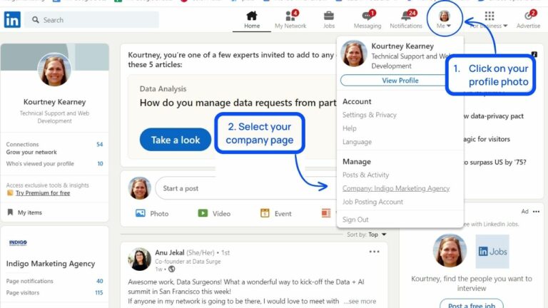 How to invite connections to follow your LinkedIn Company page.