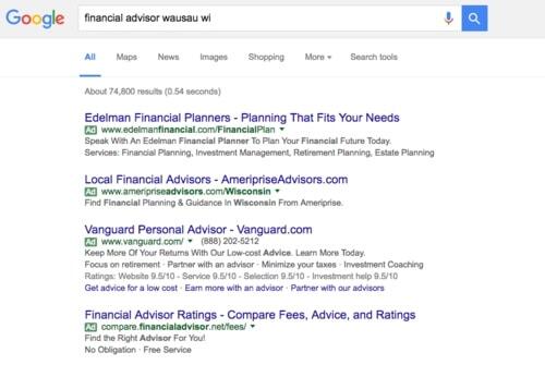 FINANCIAL ADVISOR WAUSAU WI