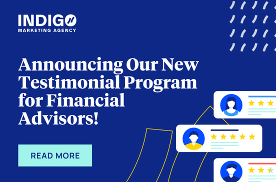 Announcing Our New Testimonial Program For Financial Advisors!