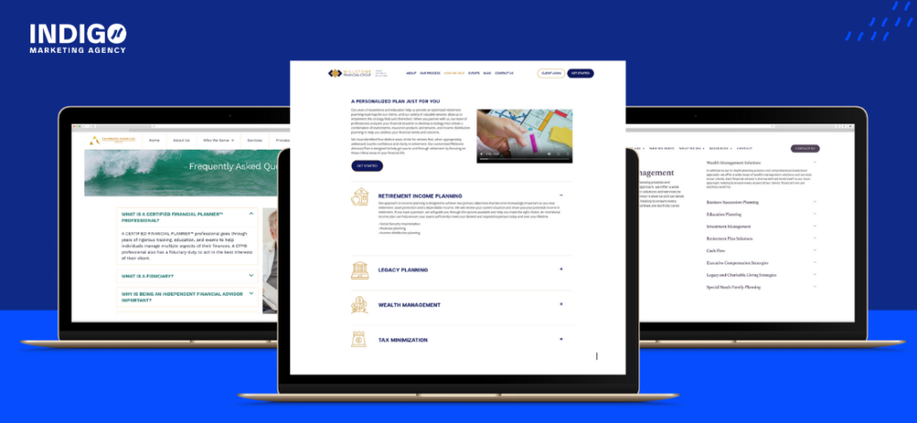 Key Elements of Successful Financial Advisor Website Design | Indigo Marketing Agency Content And Value