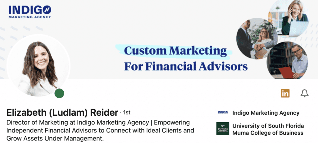 Elizabeth Reider LinkedIn headline